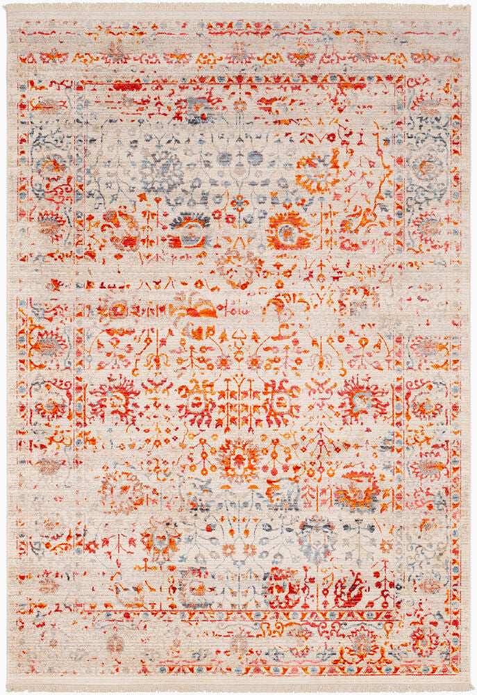 Ephesians Machine Woven Rug — Beige/Gray