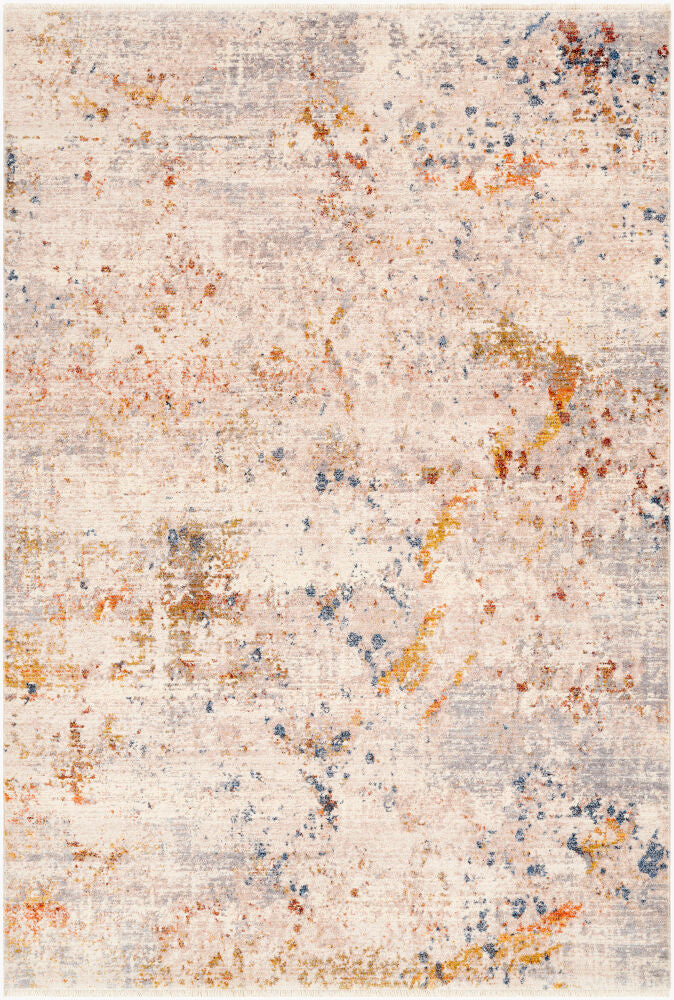 Ephesians Machine Woven Rug — Cream/Dark Blue