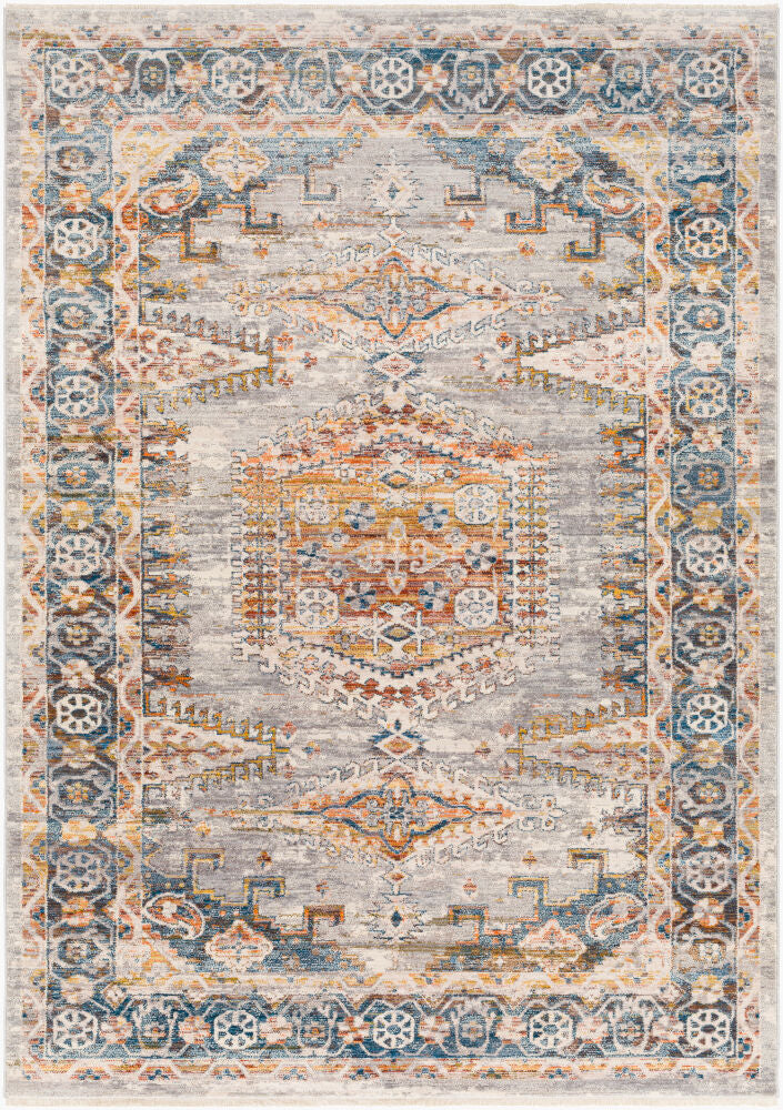 Ephesians Machine Woven Rug — Burnt Orange/Cream