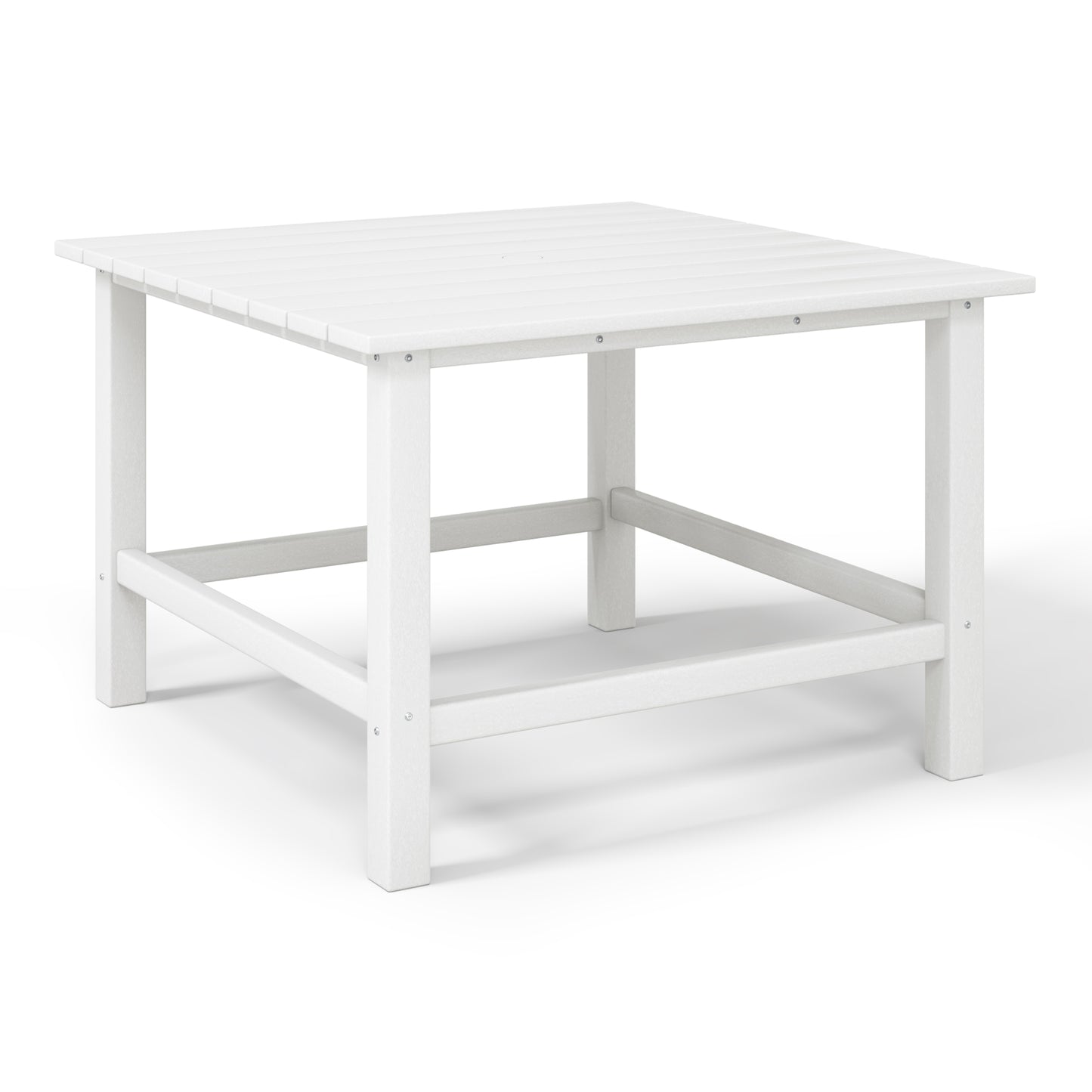 Tiny Terraces Kids' All-Weather Outdoor Square Dining Table (31" Top) White Seahawk Designs Kids Patio Dining Tables