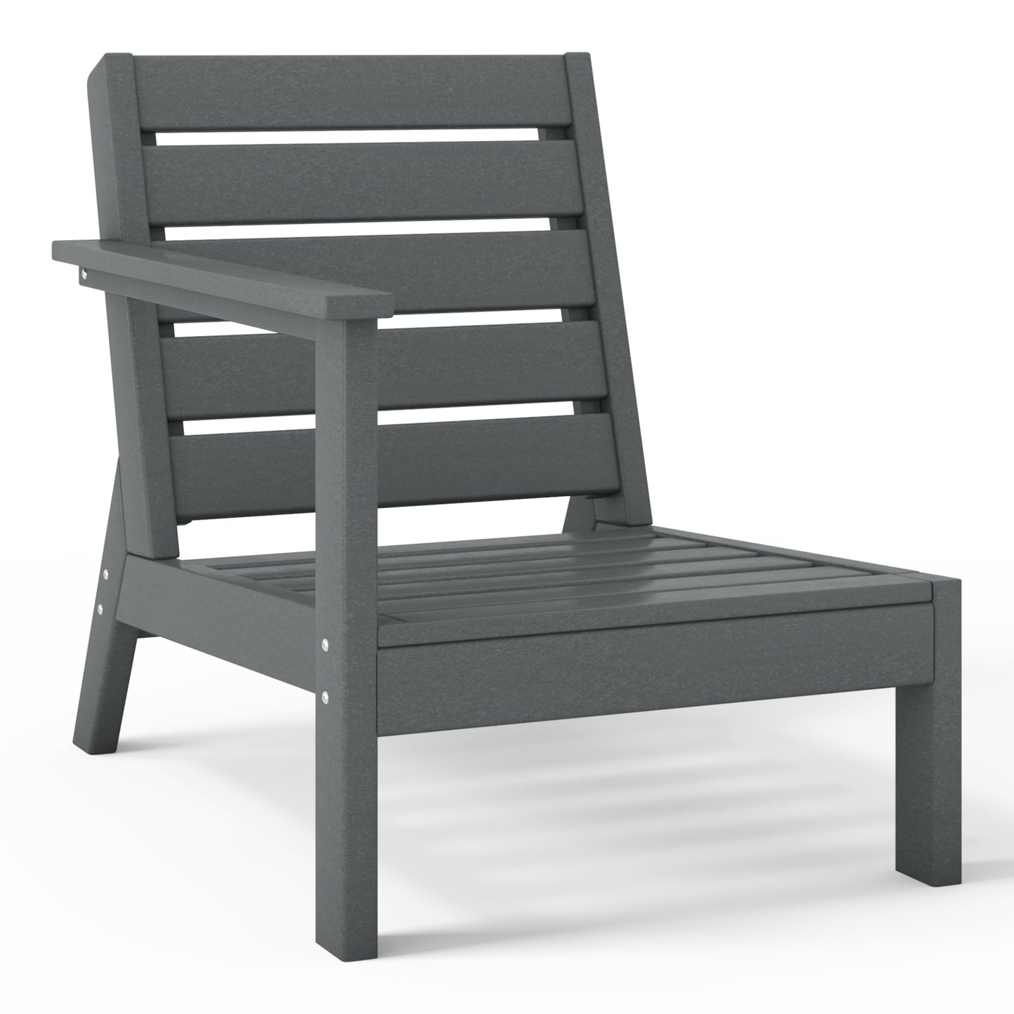 Scottsdale All-Weather Outdoor Modular Deep Seating Left Arm Chair (with Optional Cushions) Gray Seahawk Designs Patio Chairs