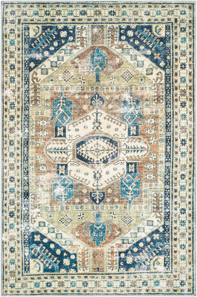 Erin Machine Woven Rug — Amber/Brown