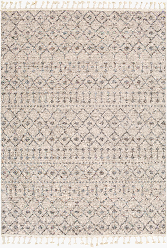 Euphoria Machine Woven Rug — Cream/Gray