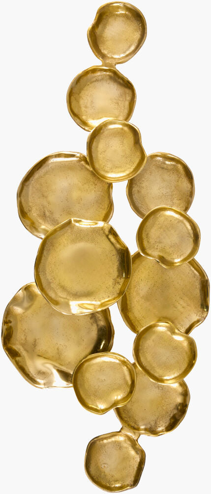 Ersa Wall Sculpture — Metallic - Brass