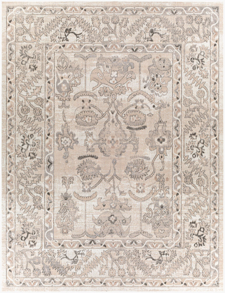 Rafetus Machine Woven Rug — Black/Light Slate