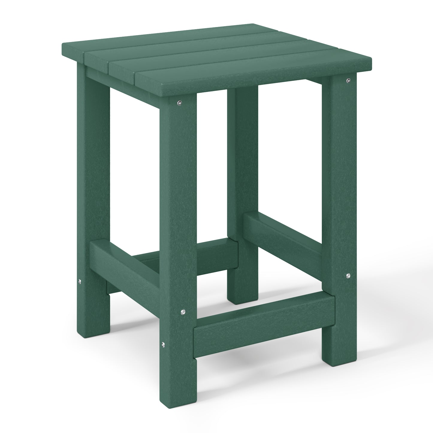 Tiny Terraces Kids' All-Weather Outdoor Side Table (12" Top) Dark Green Seahawk Designs Kids Patio Side Tables