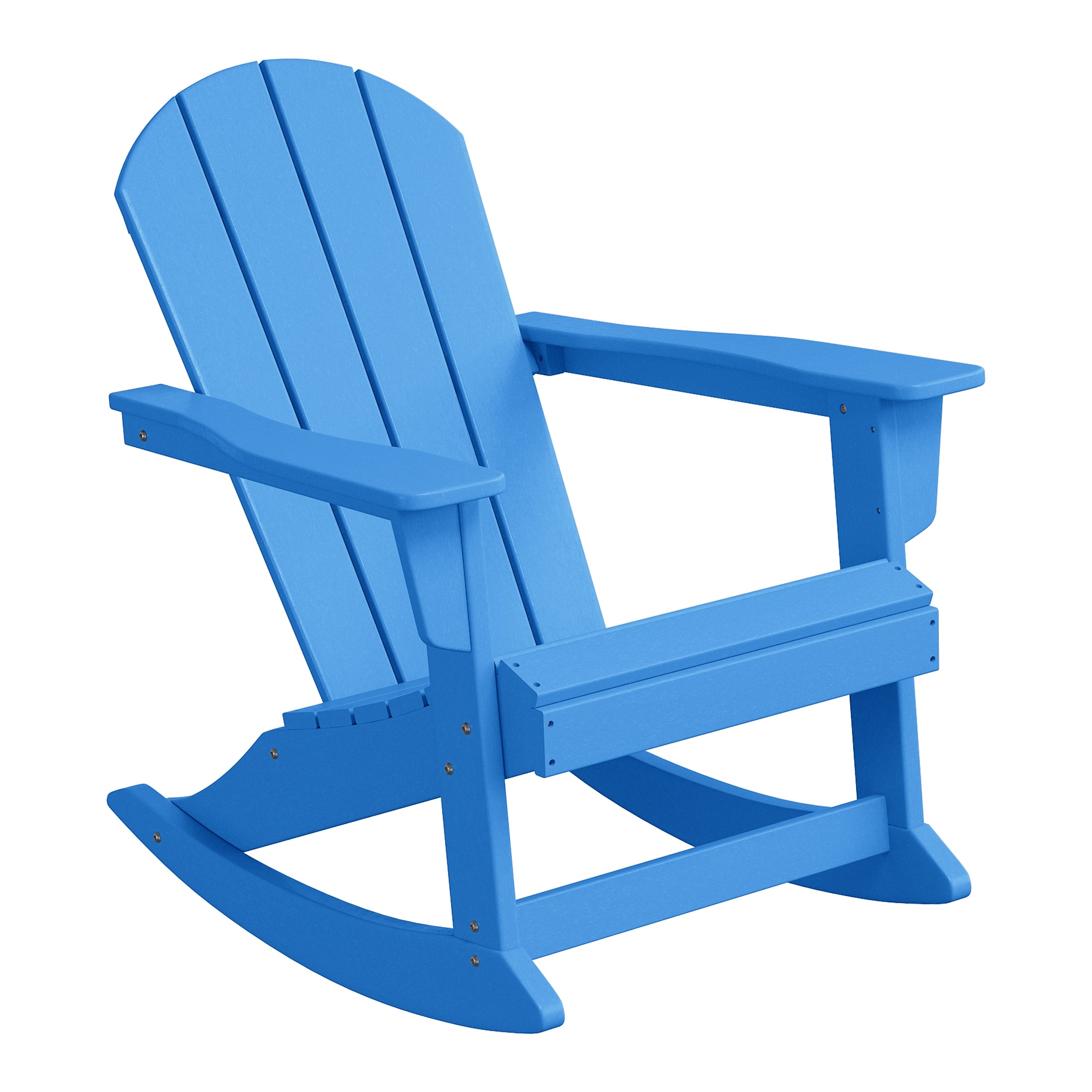 Chatham All-Weather Outdoor Classic Adirondack Rocking Chair Pacific Blue Seahawk Designs Patio Rocking Chairs