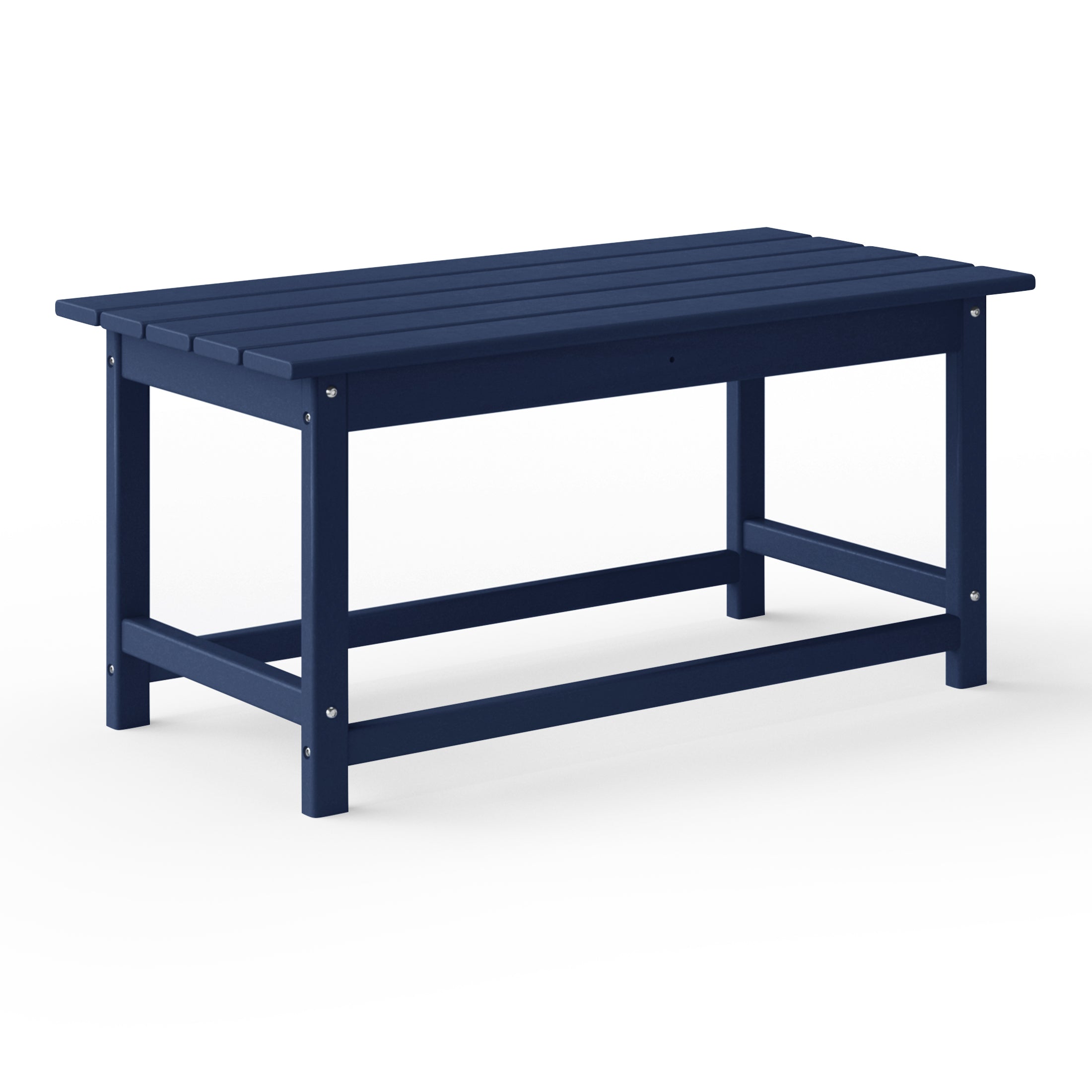 Tuscany All-Weather Outdoor Coffee Table (35" Top) Navy Blue Seahawk Designs Patio Coffee Tables