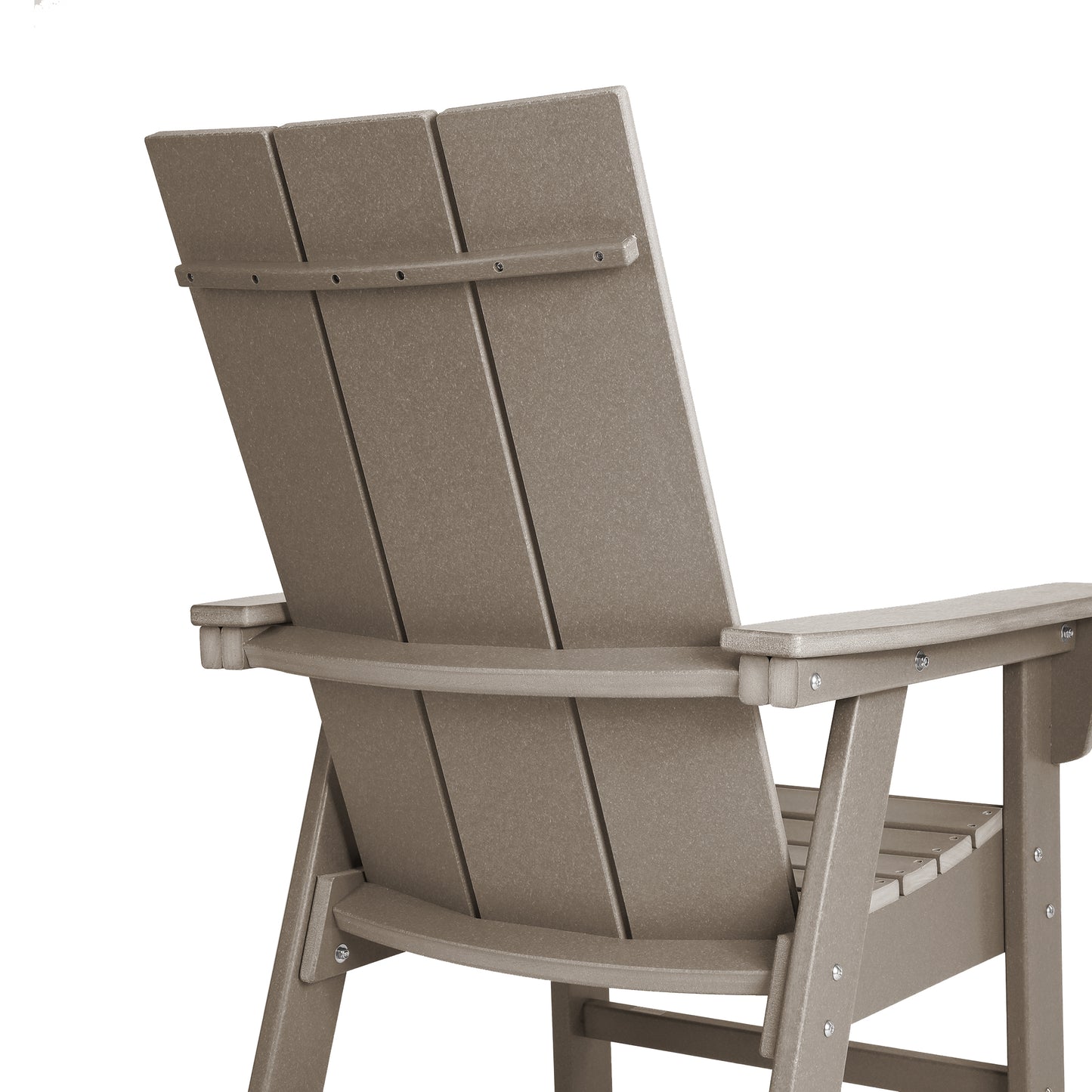 Malibu Modern All-Weather Outdoor Contoured Adirondack Dining Chair Seahawk Designs Patio Dining Chairs