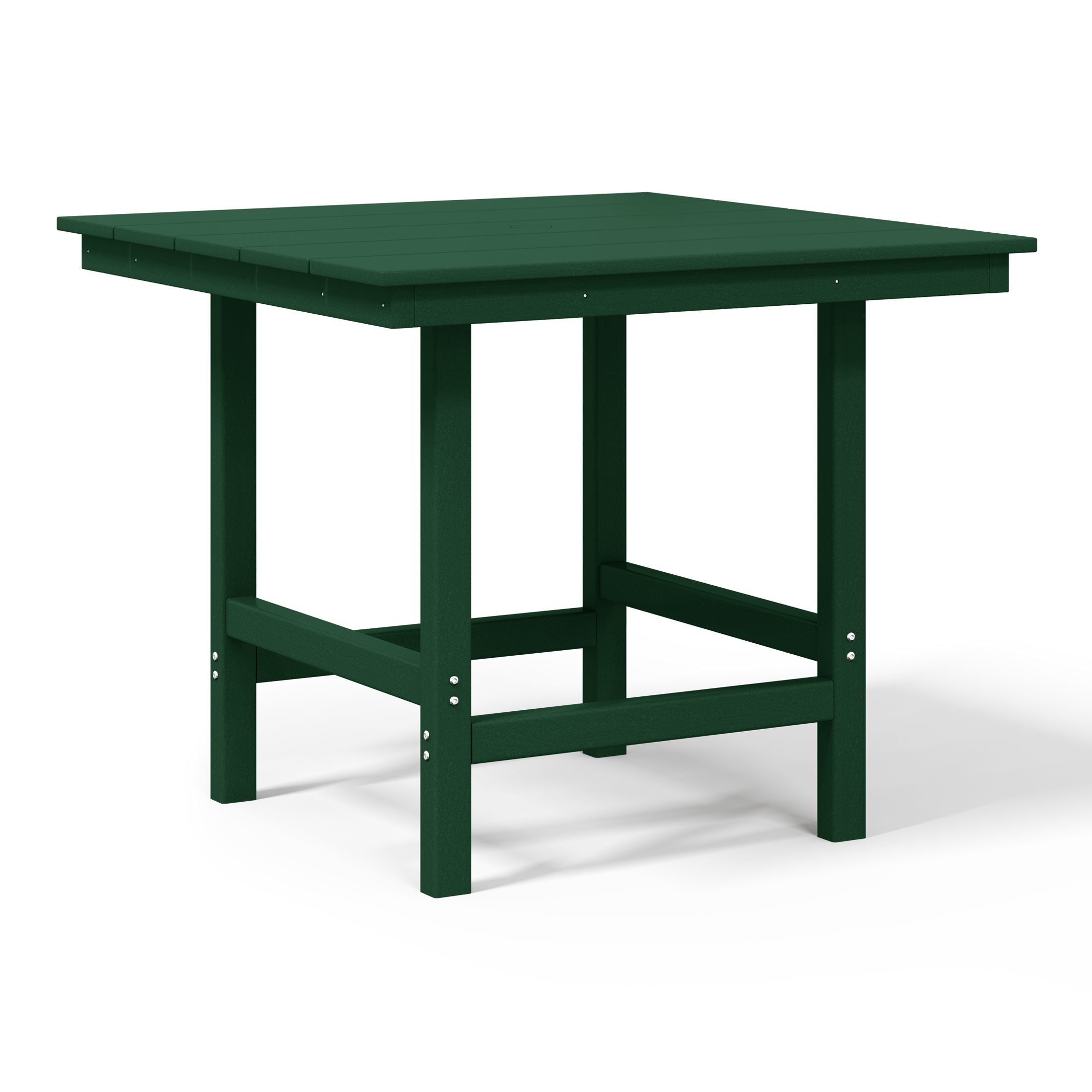 Tuscany 36" Square Dining Table Dark Green Seahawk Designs Patio Dining Tables