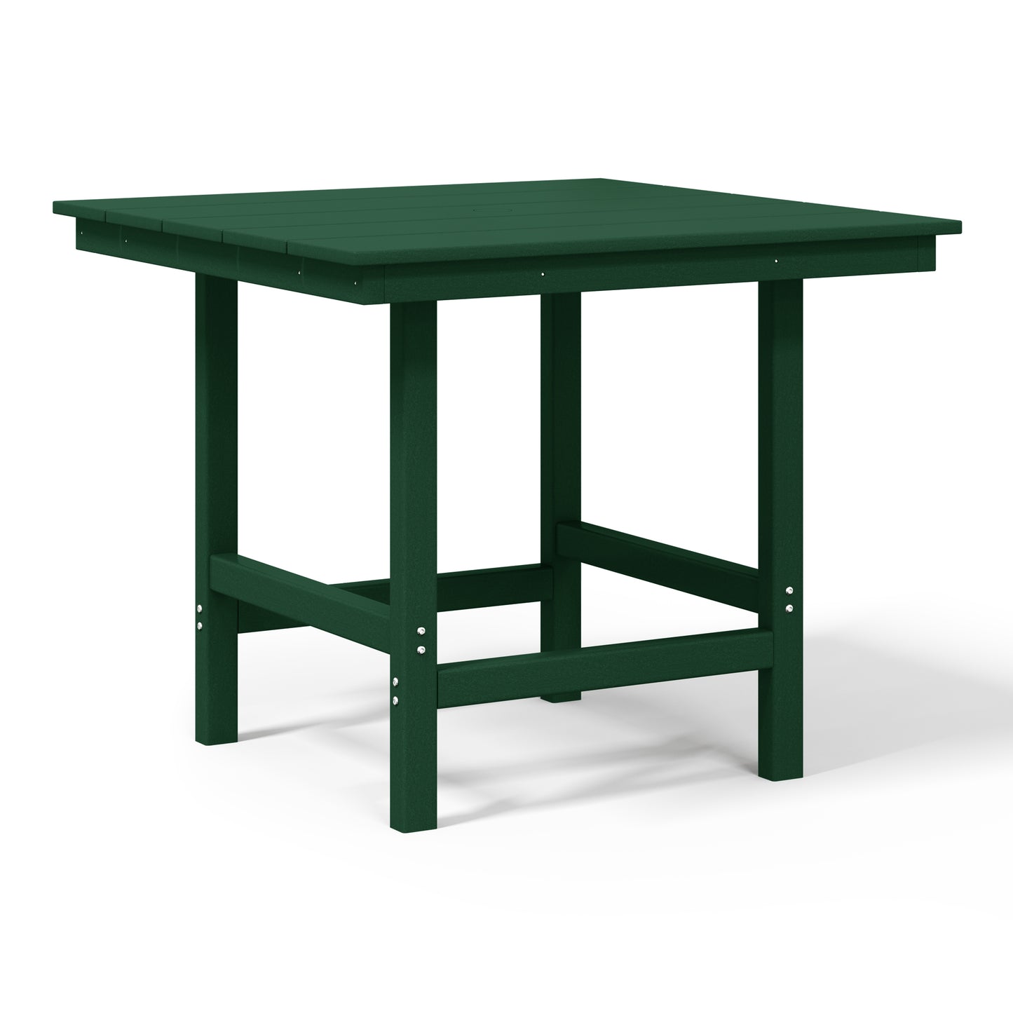 Tuscany 36" Square Dining Table Dark Green Seahawk Designs Patio Dining Tables