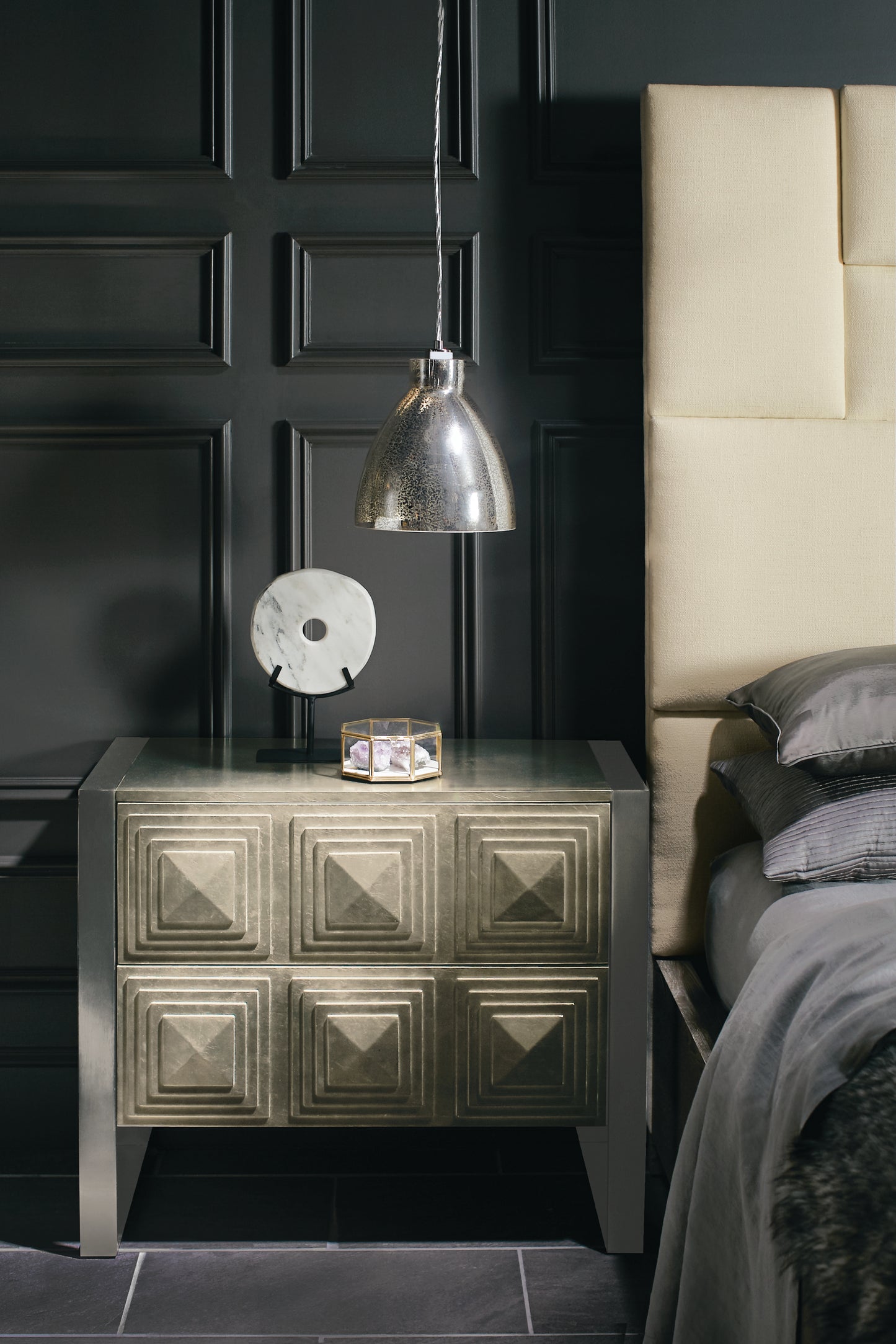 Tête de lit en mosaïque