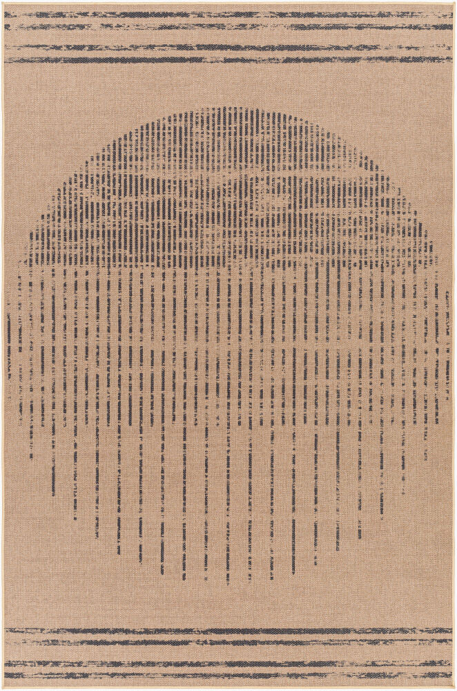 Ez Jute Machine Woven Rug — Beige/Black