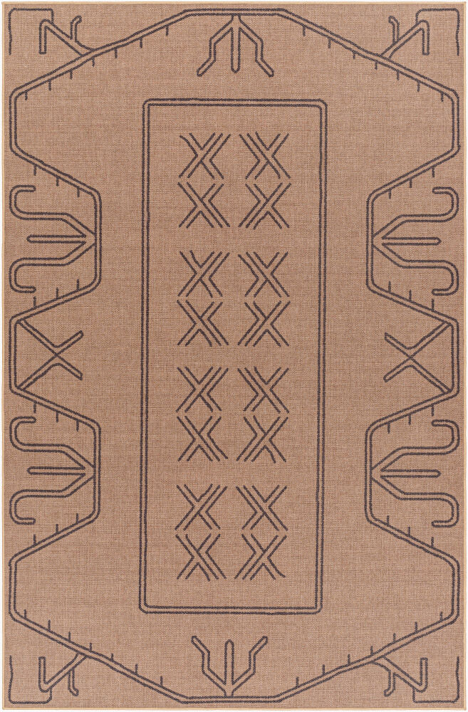 Ez Jute Machine Woven Rug — Beige/Black