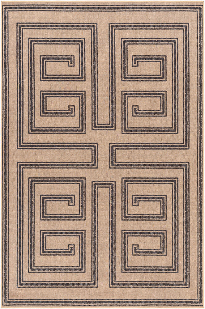 Ez Jute Machine Woven Rug — Beige/Black