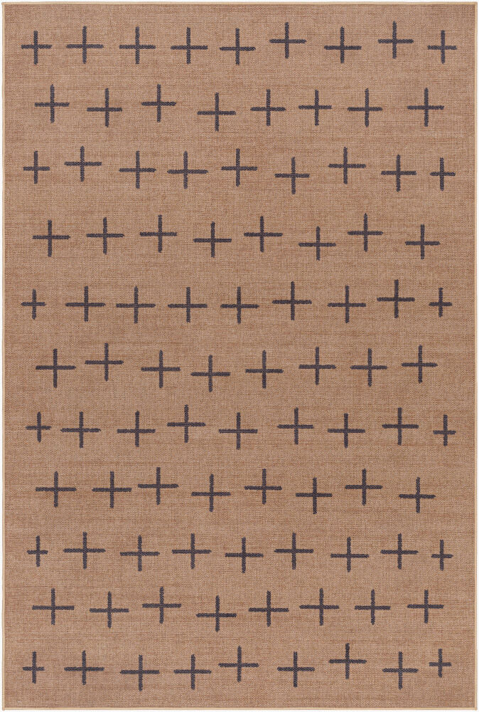 Ez Jute Machine Woven Rug — Beige/Black