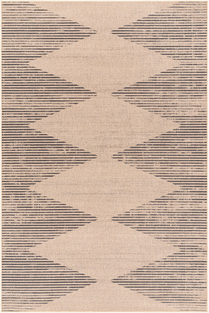 Ez Jute Machine Woven Rug — Beige/Black