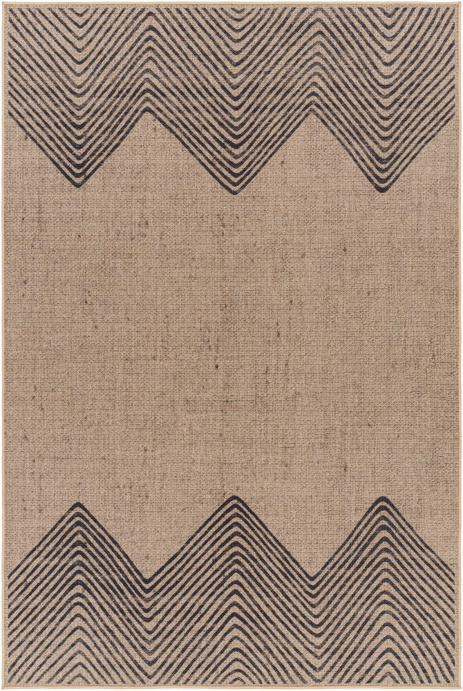 Ez Jute Machine Woven Rug — Beige/Black