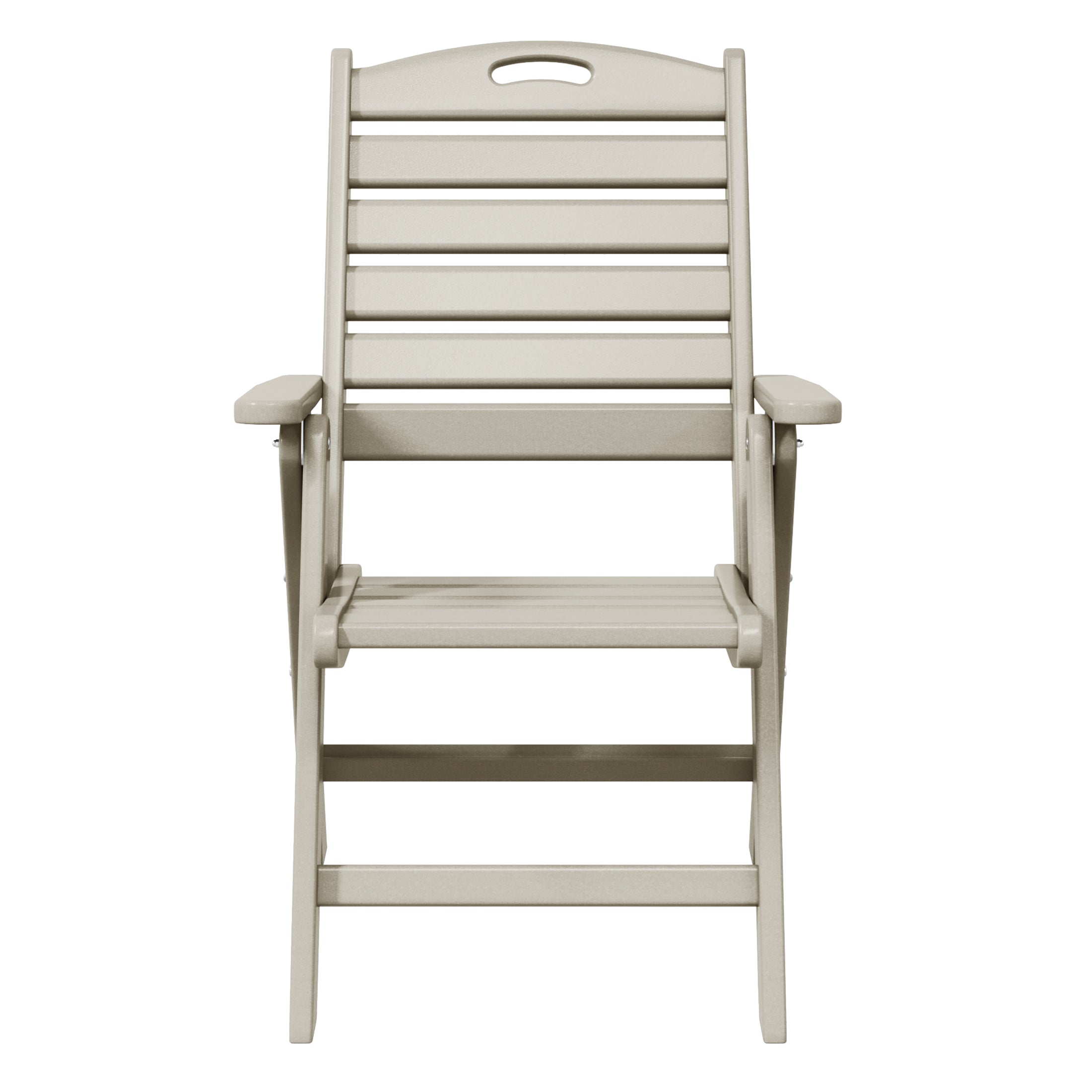 Aarhus Folding High back Dining Chair (Set of 2) Sand Seahawk Designs Patio Dining Chairs