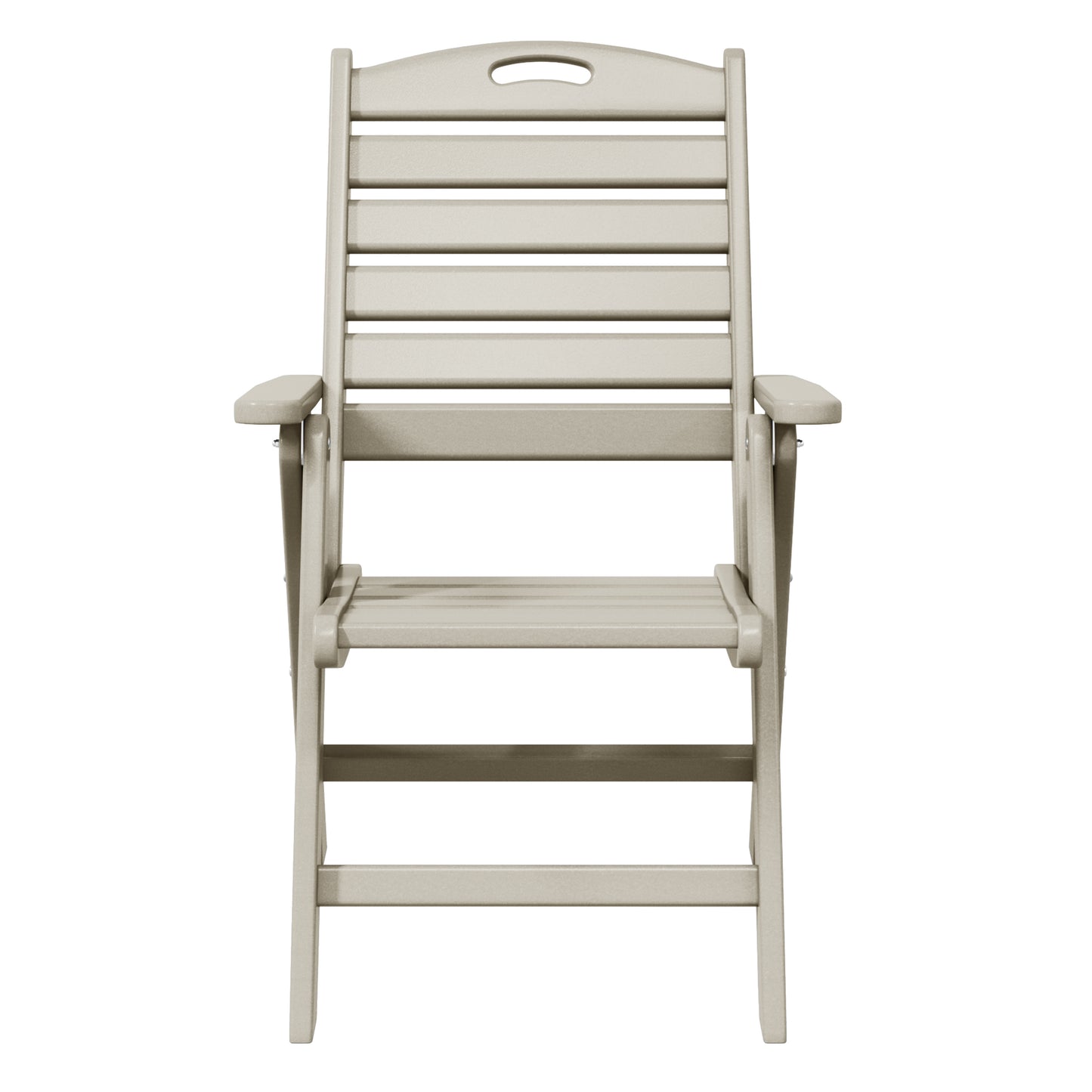 Aarhus Folding High back Dining Chair (Set of 2) Sand Seahawk Designs Patio Dining Chairs