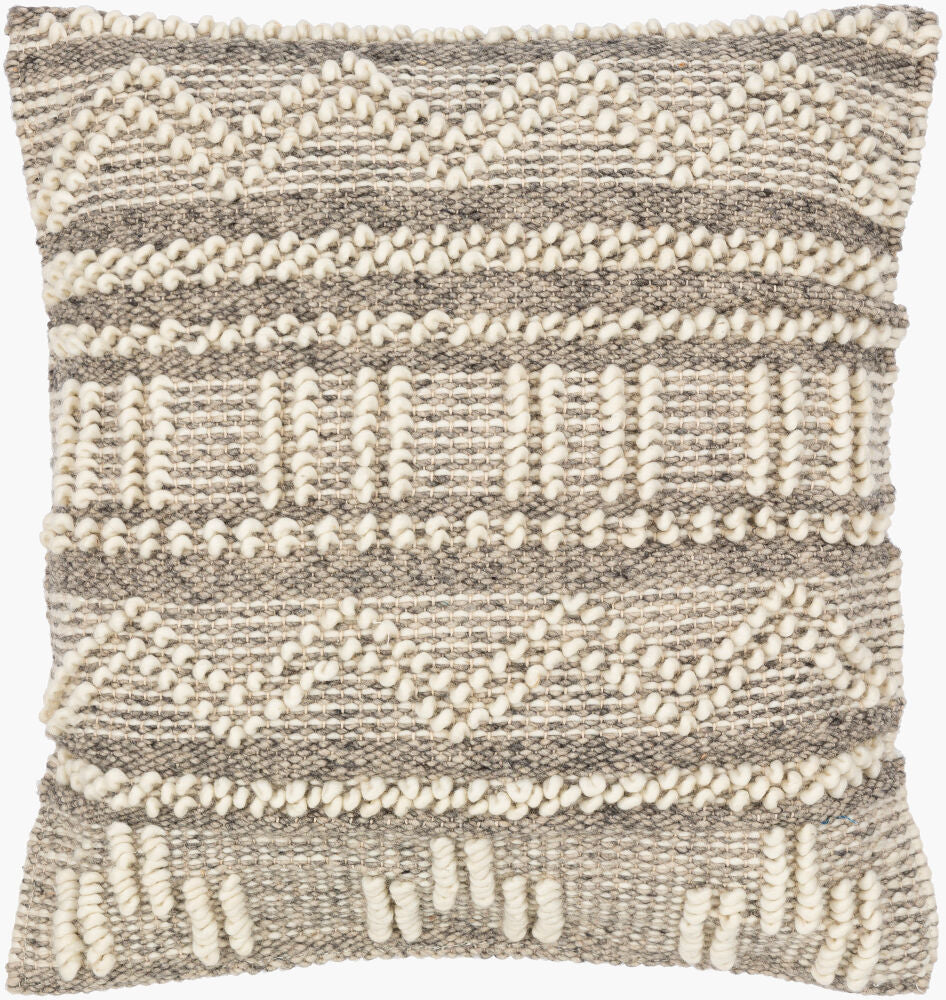 Faroe Accent Pillow — Beige/Black