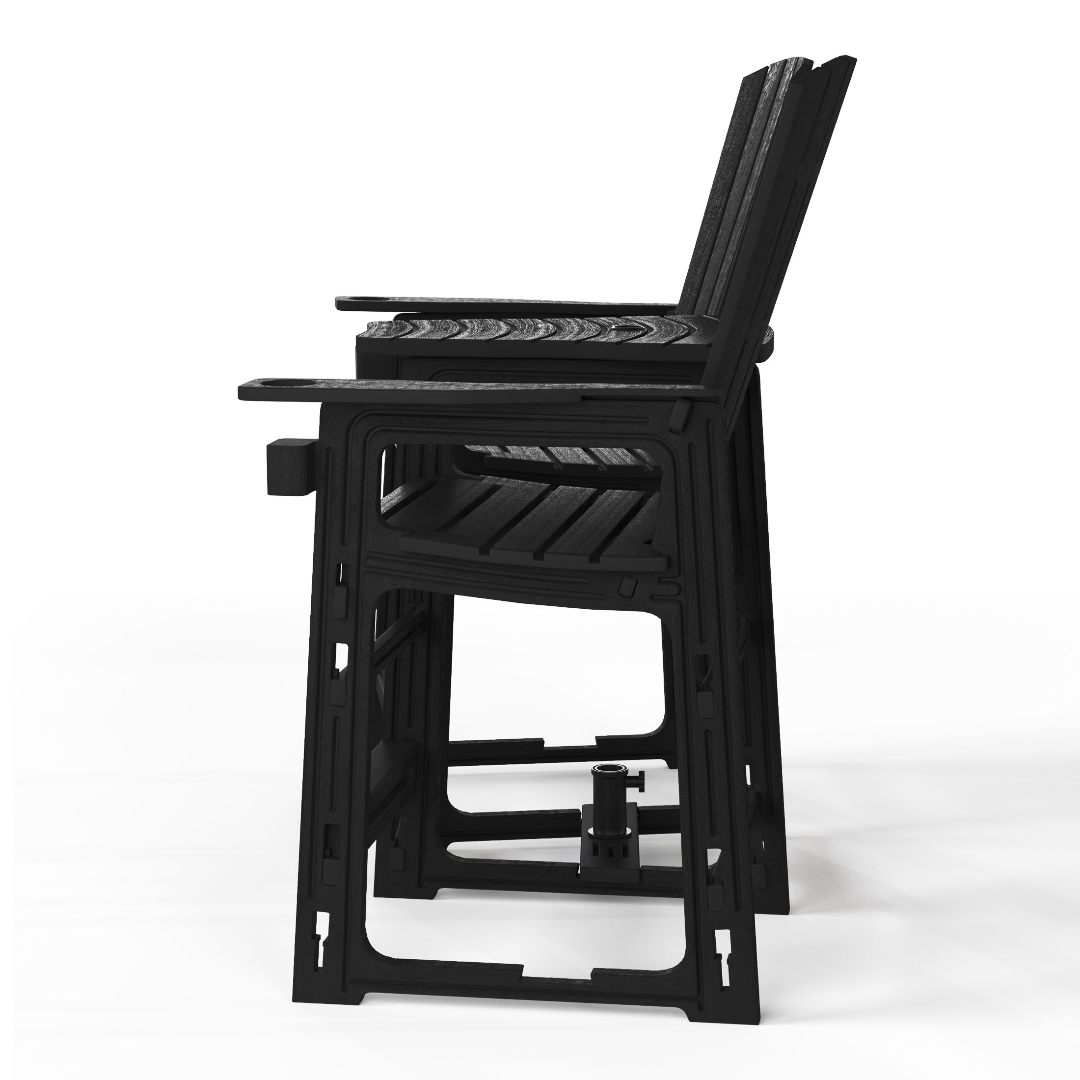 Snap’n Lock Adirondack Balcony Two-Chair Set with Connecting Wedge Table (No Tools or Hardware Required) Seahawk Designs Patio Chairs