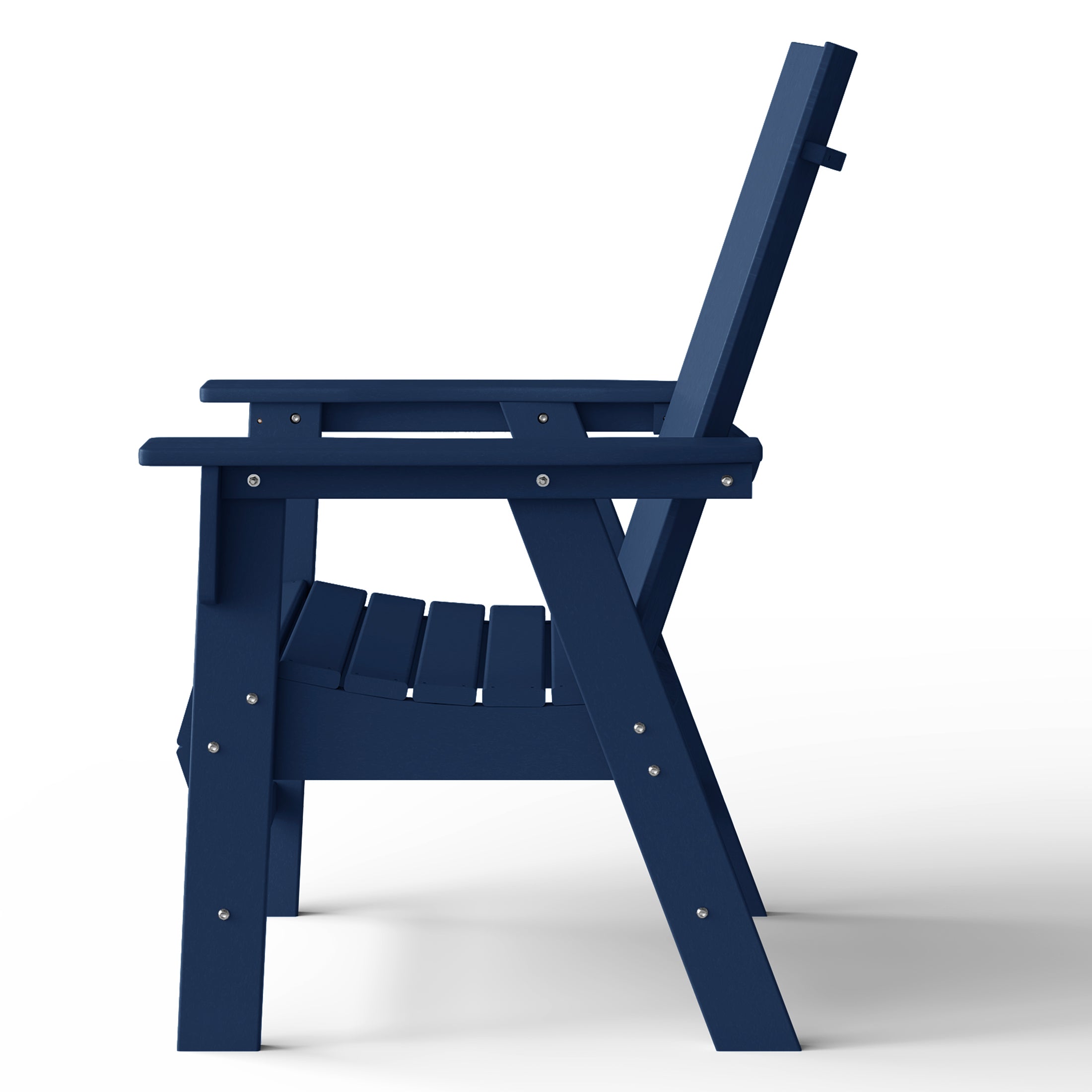 Malibu Modern All-Weather Outdoor Contoured Adirondack Dining Chair Seahawk Designs Patio Dining Chairs