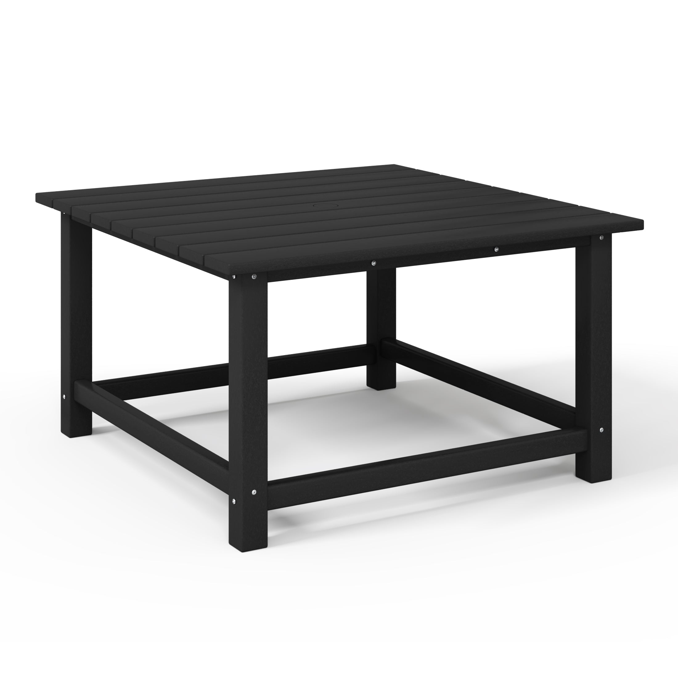 Tuscany All-Weather Outdoor Square Coffee Table (31" Top) Black Seahawk Designs Patio Coffee Tables