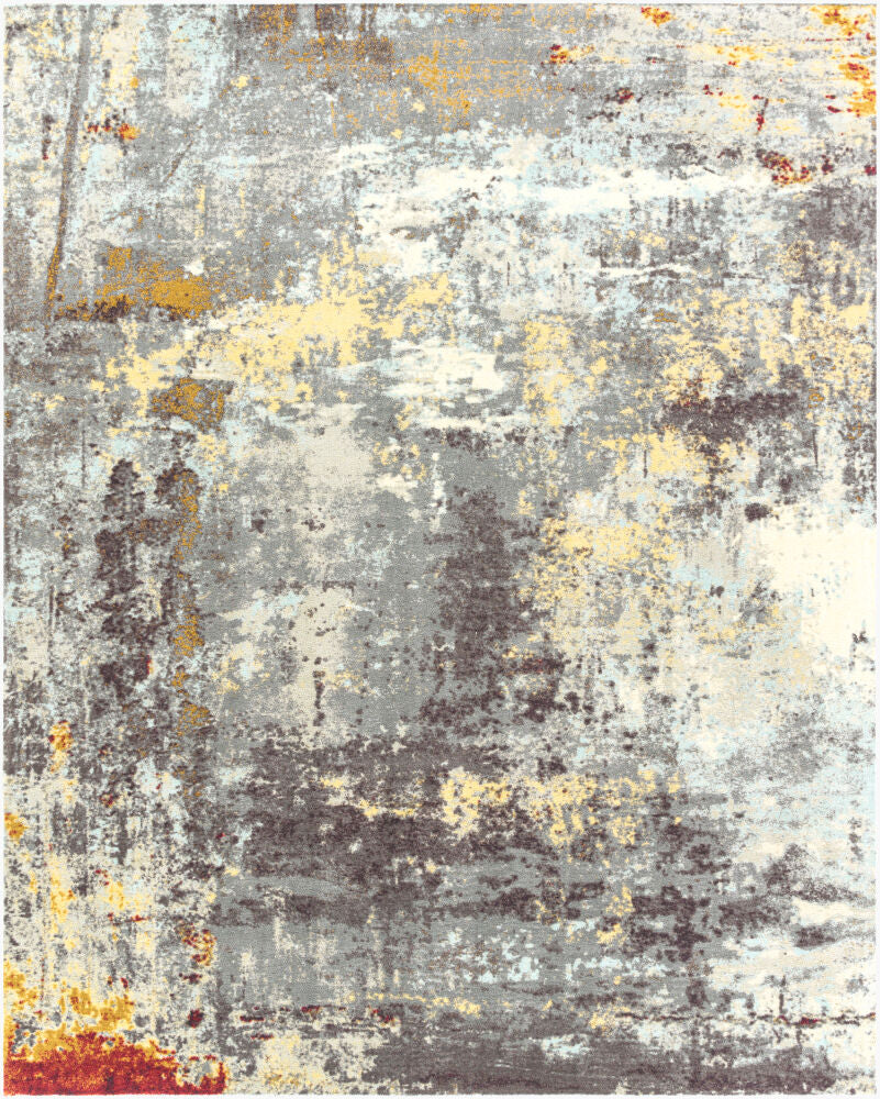 Felicity Machine Woven Rug — Black/Charcoal