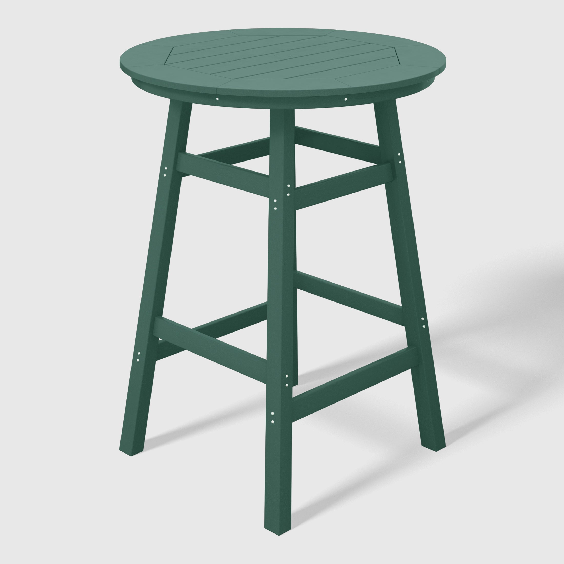 Stockholm All-Weather Outdoor 35" Round Bar Table (42" Height) Dark Green Seahawk Designs Patio Bar Tables