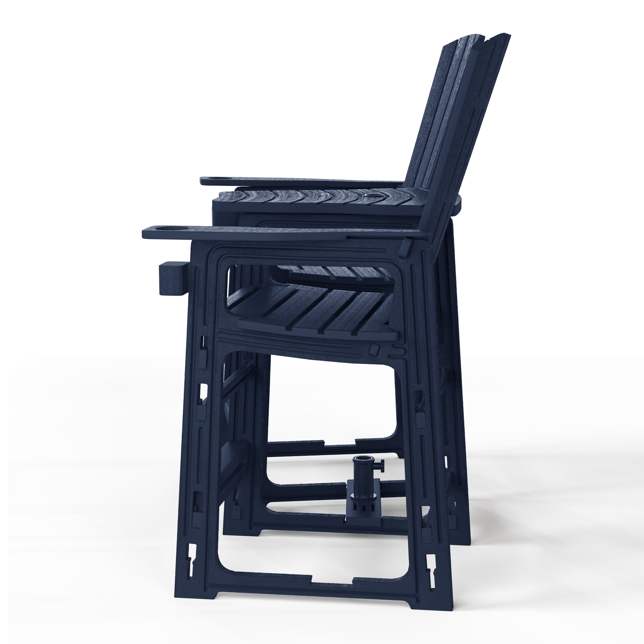 Snap’n Lock Adirondack Balcony Two-Chair Set with Connecting Wedge Table (No Tools or Hardware Required) Seahawk Designs Patio Chairs