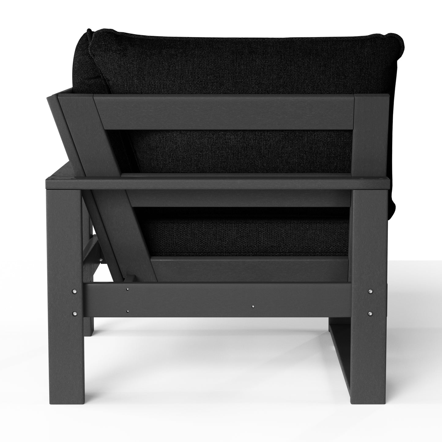 Signature All-Weather Outdoor Modular Patio Deep Seating Corner Chair (Corner Sectional Seat) Seahawk Designs Patio Chairs