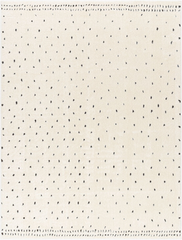 Freud Machine Woven Rug — Black/Ivory