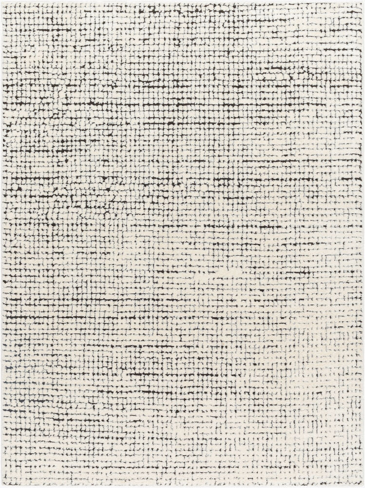 Freud Machine Woven Rug — Black/Ivory