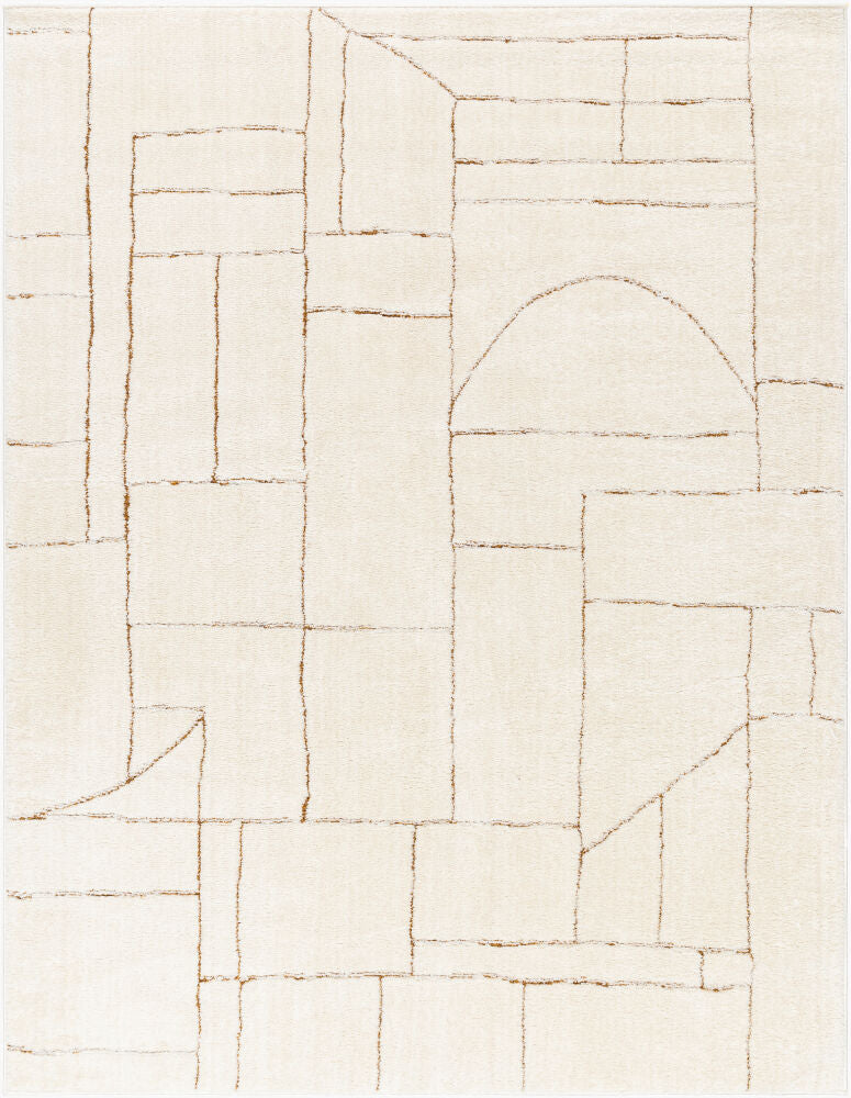 Freud Machine Woven Rug — Brown/Ivory
