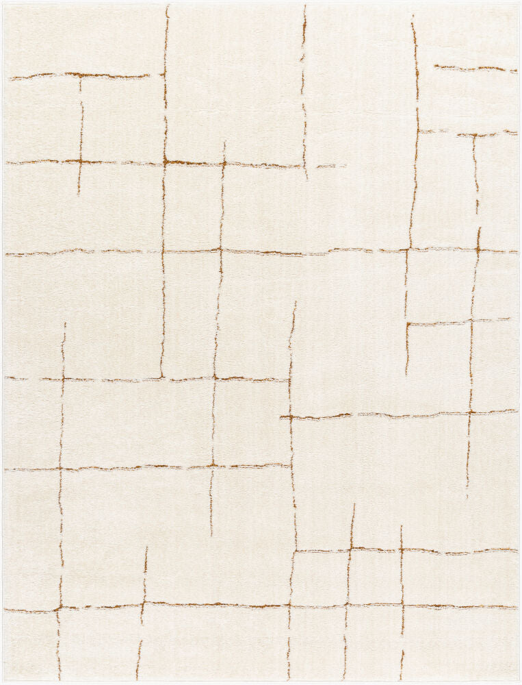Freud Machine Woven Rug — Brown/Ivory