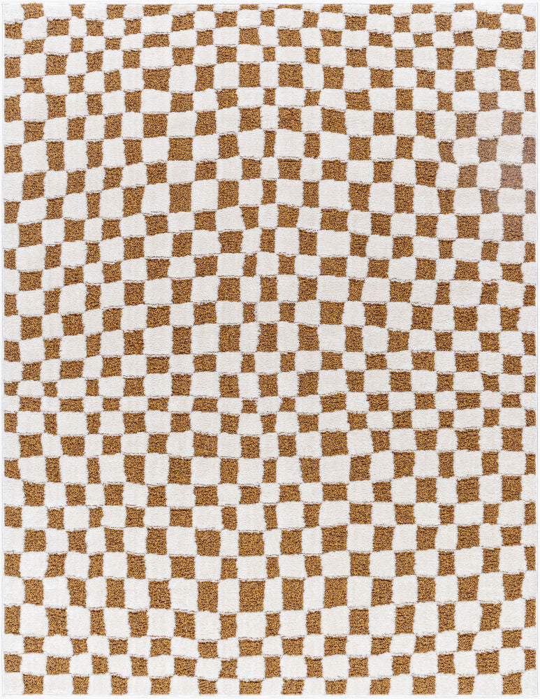 Freud Machine Woven Rug — Brown/Ivory