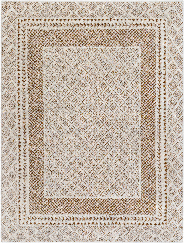 Freud Machine Woven Rug — Brown/Ivory