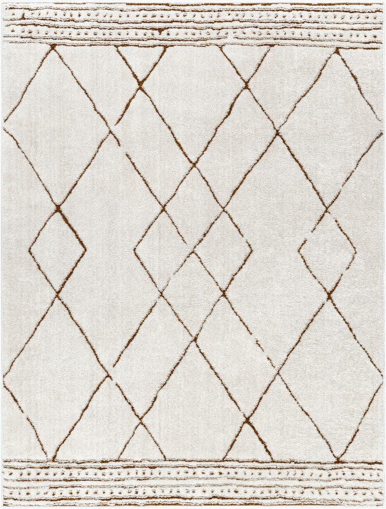 Freud Machine Woven Rug — Brown/Ivory