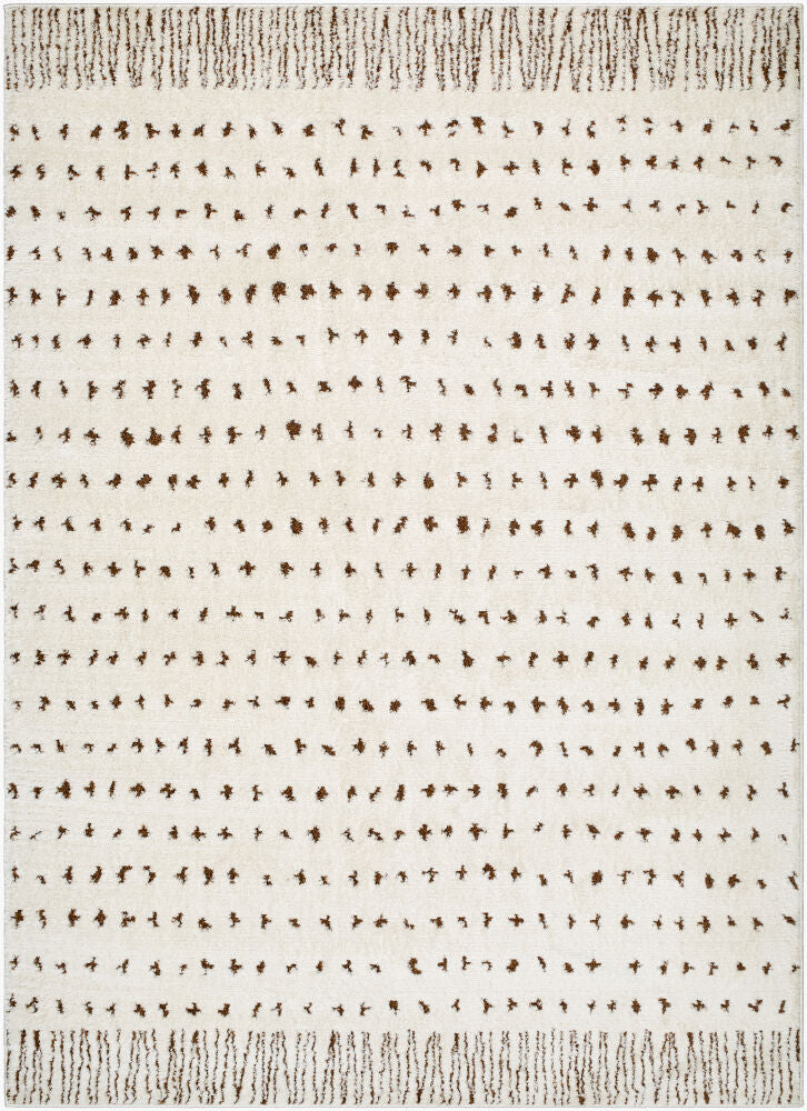 Freud Machine Woven Rug — Brown/Ivory