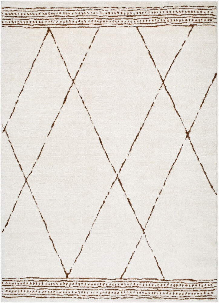 Freud Machine Woven Rug — Brown/Ivory