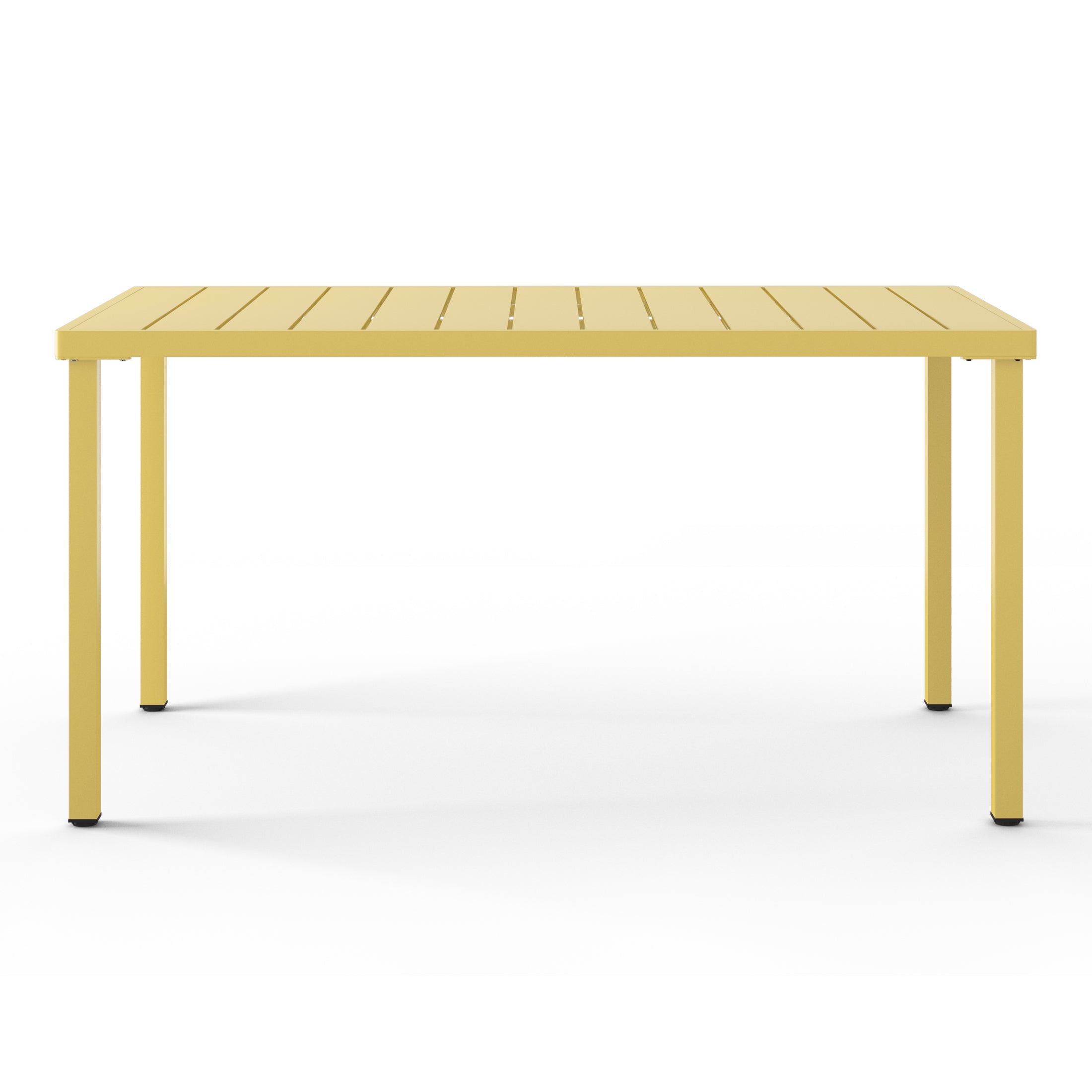 Polyform 59" x 35.4" Steel Rectangular Dining Table Seahawk Designs Patio Dining Tables