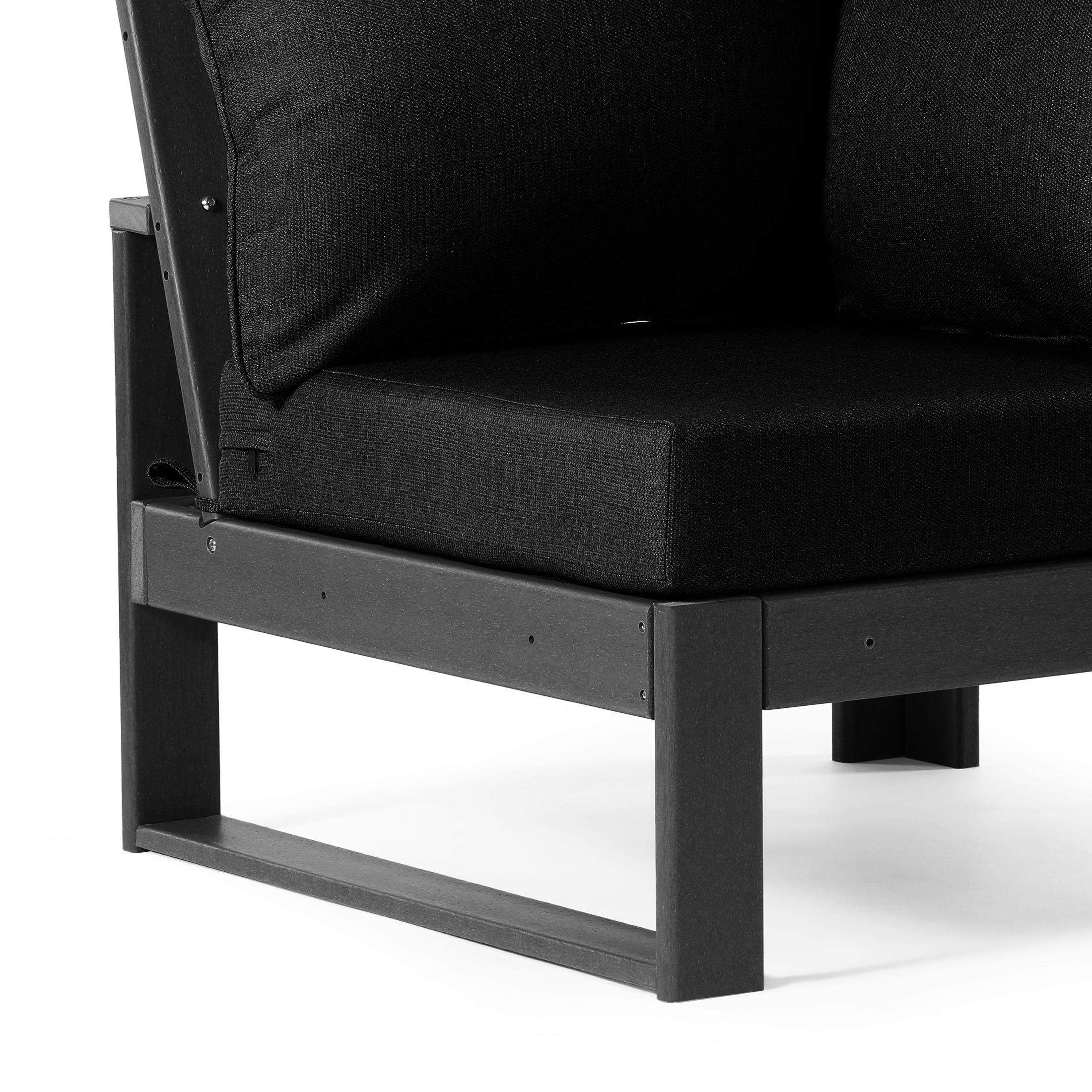 Signature All-Weather Outdoor Modular Patio Deep Seating Corner Chair (Corner Sectional Seat) Seahawk Designs Patio Chairs