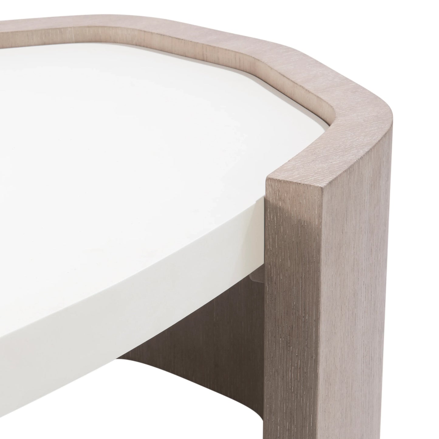Bernhardt Weston Cocktail Table — Organic Oval in Fossil and Tawny Bernhardt Coffee Table