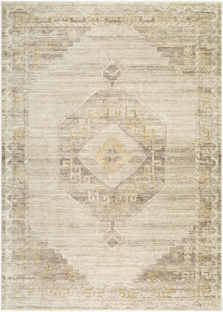 Fifth Avenue Machine Woven Rug — Light Gray/Off-White