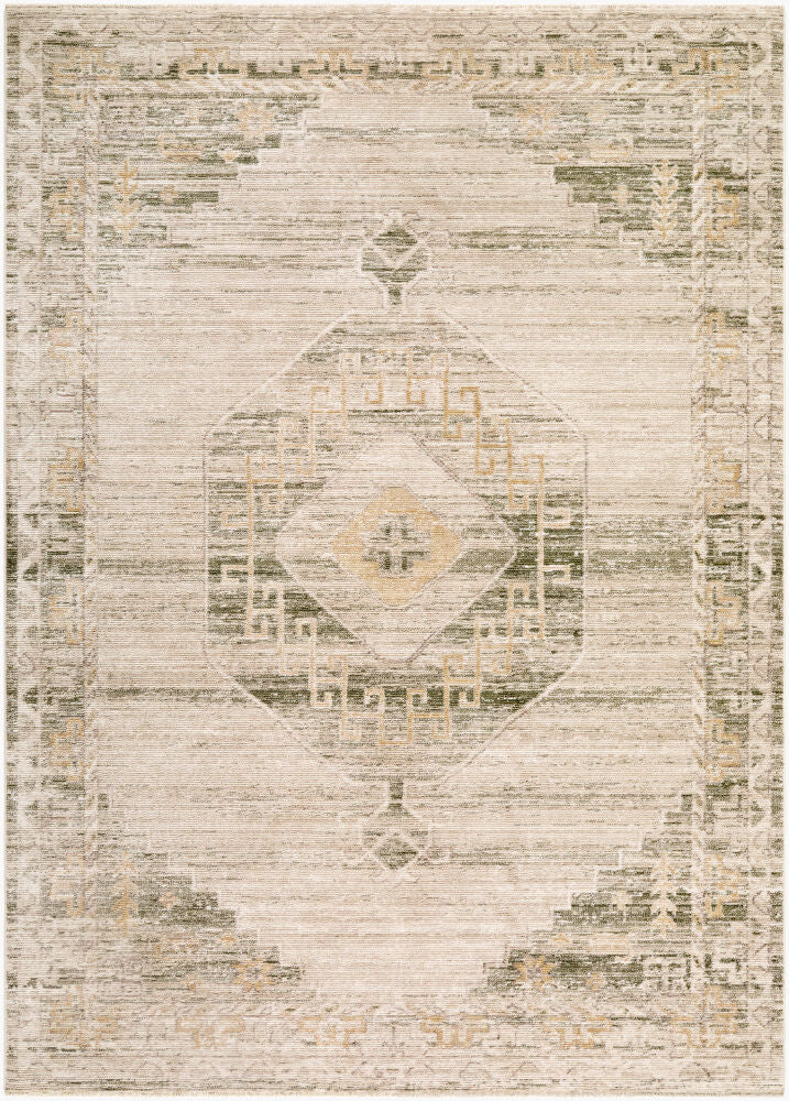 Fifth Avenue Machine Woven Rug — Light Gray/Off-White
