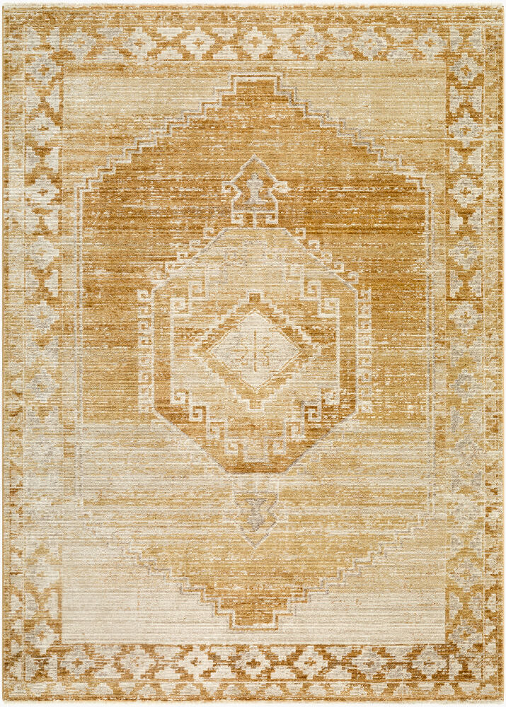 Fifth Avenue Machine Woven Rug — Light Brown/Light Gray
