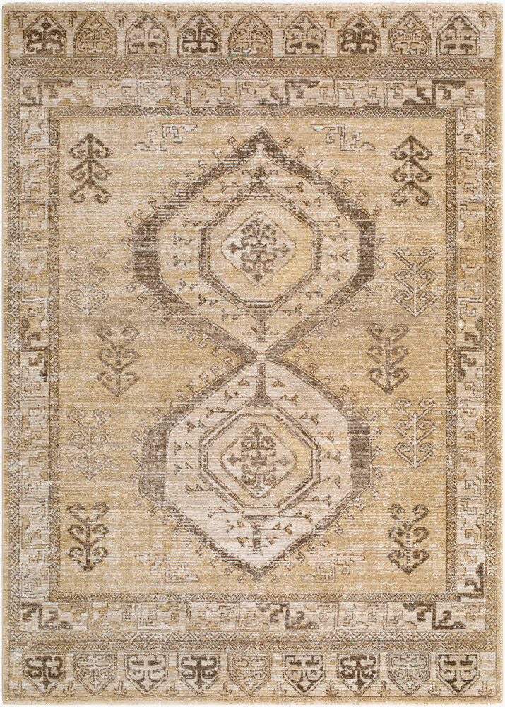 Fifth Avenue Machine Woven Rug — Dark Brown/Ivory