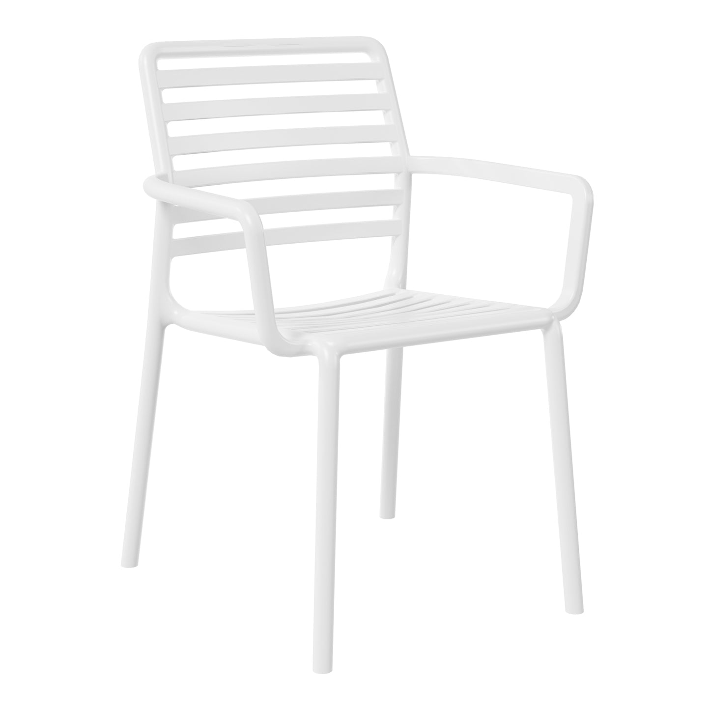Polyform Stacking Dining Arm Chair (Set of 4) Seahawk Designs Patio Dining Chairs