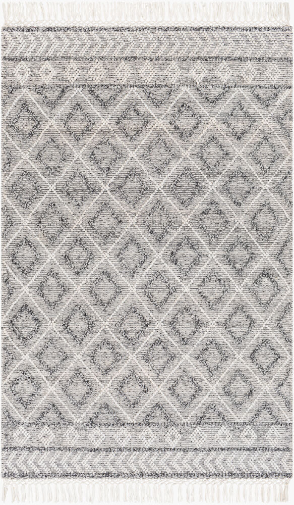 Fleur Handmade Rug — Black/Gray